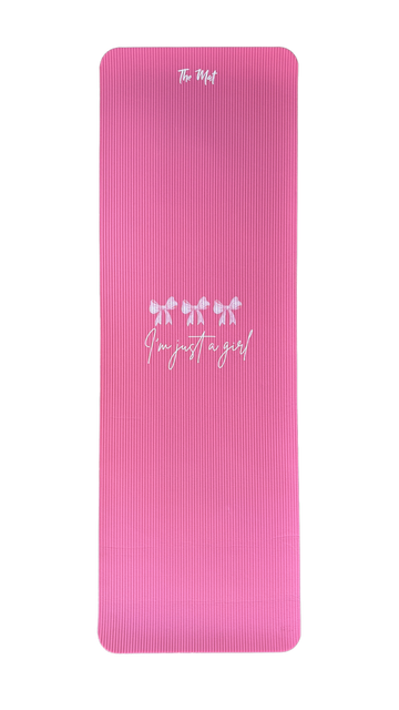 I'm Just a Girl Yoga Mat